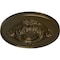 Ekena Millwork Monique Ceiling Medallion (Fits Canopies up to 3 3/4"), Hand-Painted Brass, 13 3/4"OD x 1"P CM13MOBRS - alternate 4